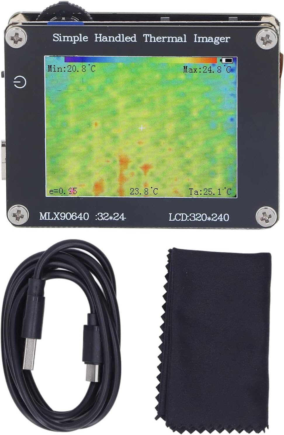 Caméra thermique infrarouge portable de -40°C à 300°C pour diagnostic thermique et isolation