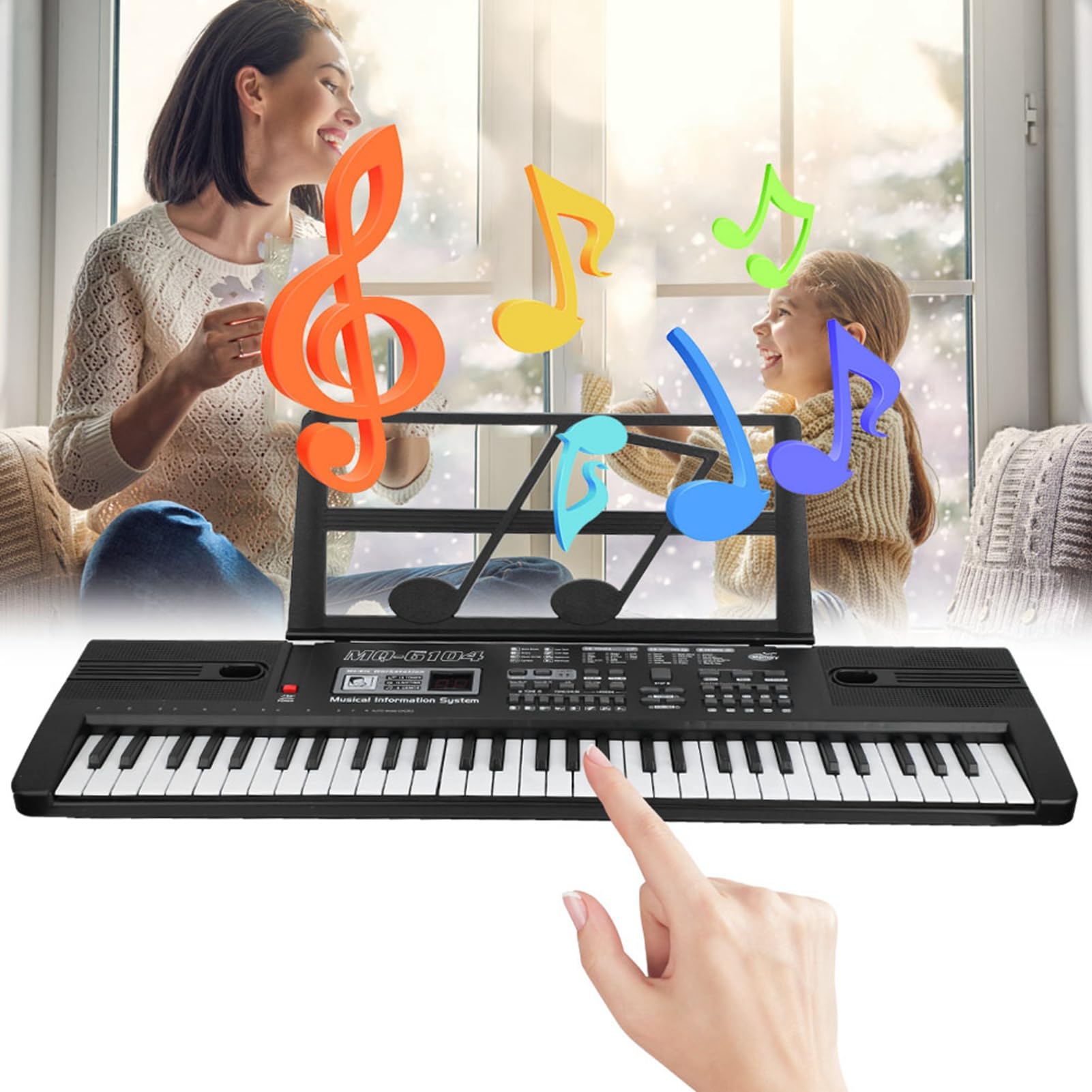 61 Teclas Teclado de Piano, Teclado de Música e Ic Portátil órgano Digital de órgano Electrónico Aleesis Teclado Klavier Tasten Tastiera Tasti Clavier Tastatur Kinder Piano Small