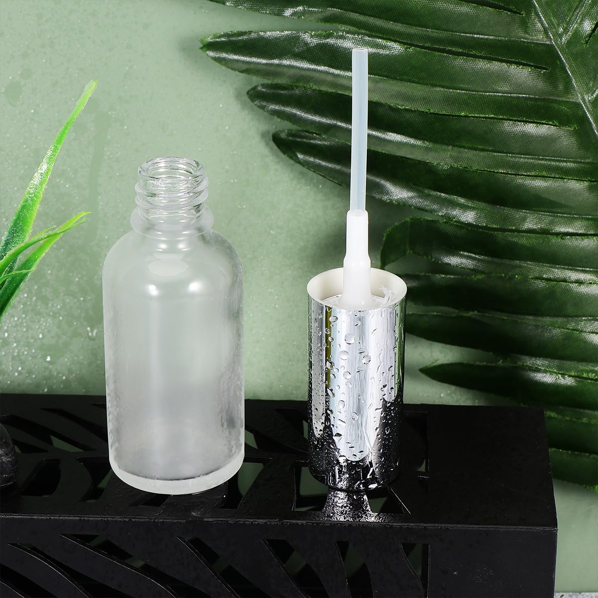 Sprühflasche 30ml aus Glas, Nachfüllbar, 9 Stück, Weiß