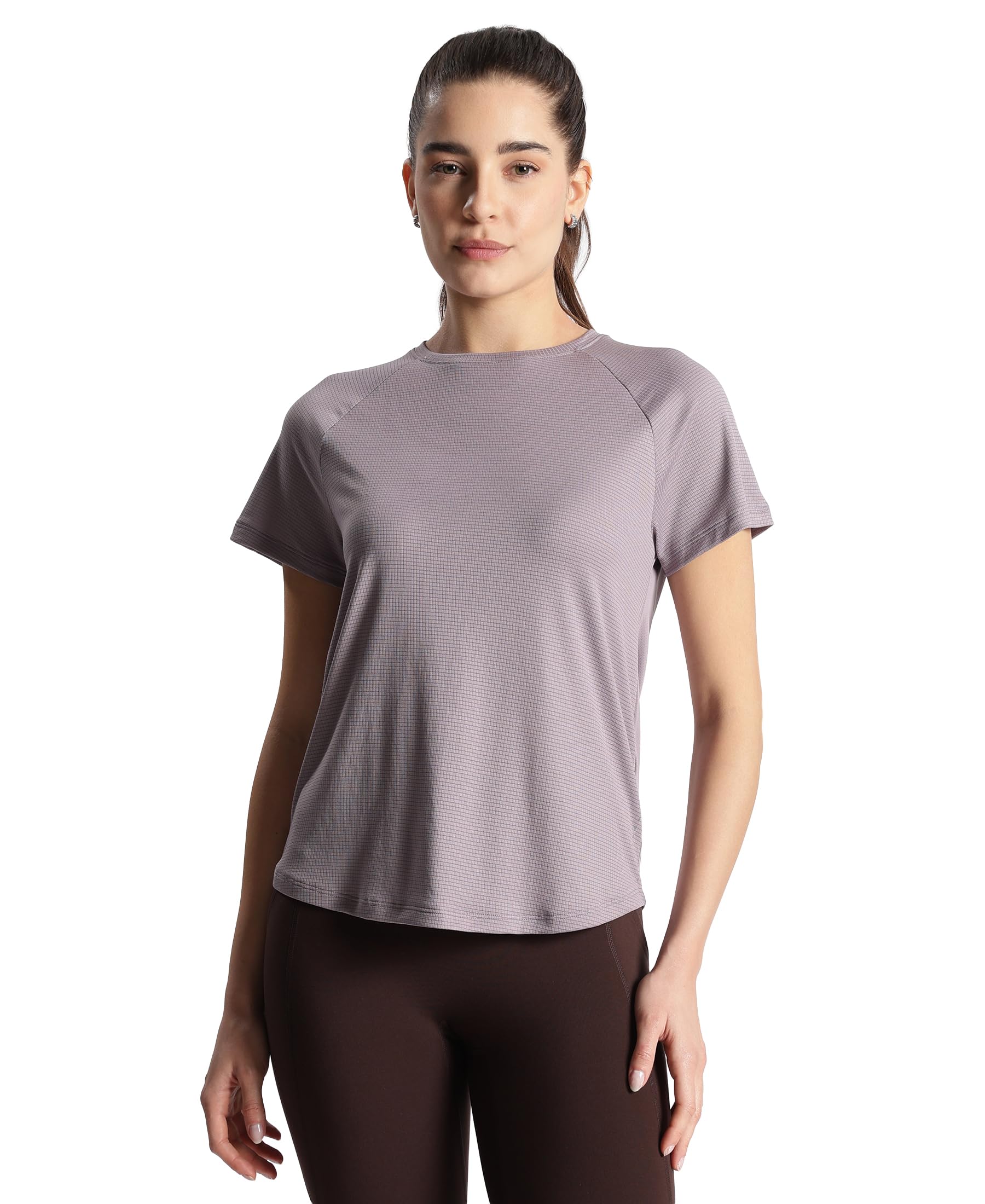 jockey Women's MW73 Polyester Fabric Relaxed Fit Half Sleeve Breathable Mesh Active Wear T-Shirt-picture-13