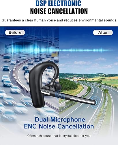 Miniatura 3 de Auriculares Bluetooth V5.4, auricular Bluetooth inalámbrico con CVC8.0 Dual Mic Cancelación de Ruido 110 horas de tiempo de conversación para