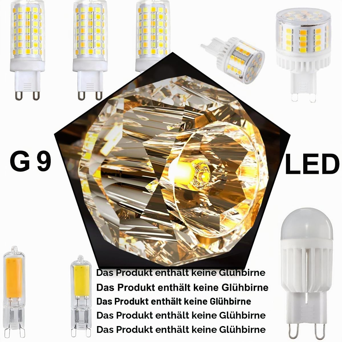 Moderne Kristall Wandleuchte mit G9 Fassung – 52cm/22cm Wandleuchte in Gold mit Knospenförmigem Glasschirm, Elegante Innen Wandlampe für Schlafzimmer, Wohnzimmer, Flur,Hotel (52cm)
