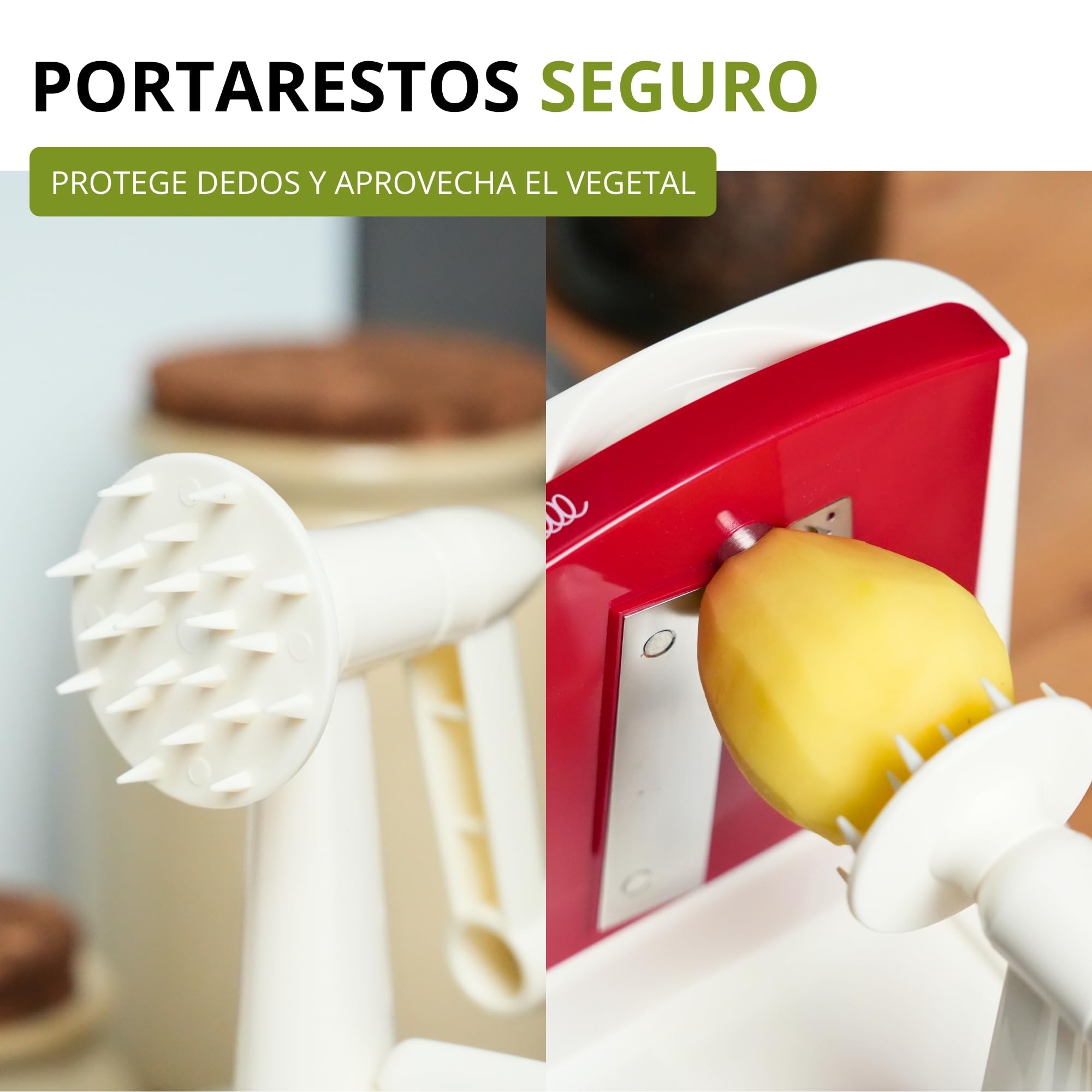 Westmark Cortador en espiral para fideos de verdura, zoodles y espirales de fruta, Con 3 insertos de corte, Cuchillas afiladas de acero inoxidable, Spiromat, Antracita/blanco/rojo, 11332260