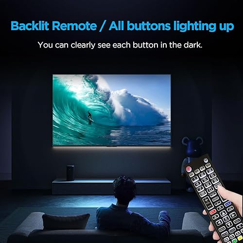 Miniatura 2 de Control remoto retroiluminado de repuesto para LG Smart TV, para LG LCD LED HD UHD OLED QNED NanoCell 4K 8K Series TV (todos los botones se iluminan)