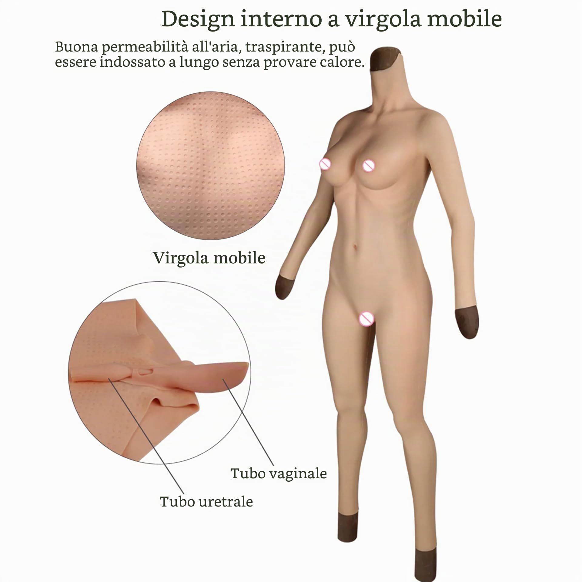 7° body intero in silicone senza olio E Cup pettorale per crossdresser drag queen transgender può inserire e fare pipì nono pantaloni