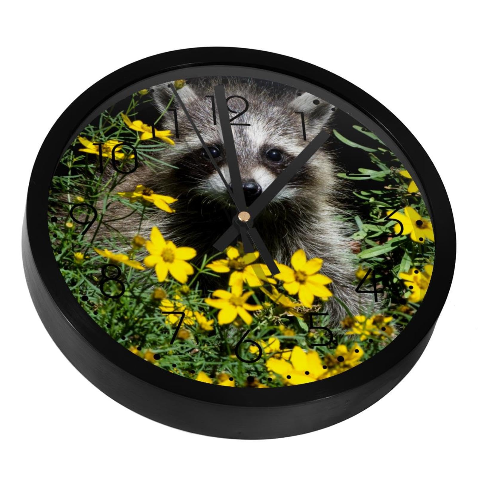 Horloge murale silencieuse jungle florale décoration artistique premium