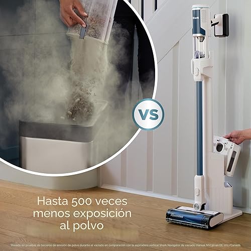 Miniatura 6 de Shark Aspiradora inalámbrica limpia y vacía Aspiradora inalámbrica ligera con sistema de vacío automático, filtro HEPA, portátil, recargable,