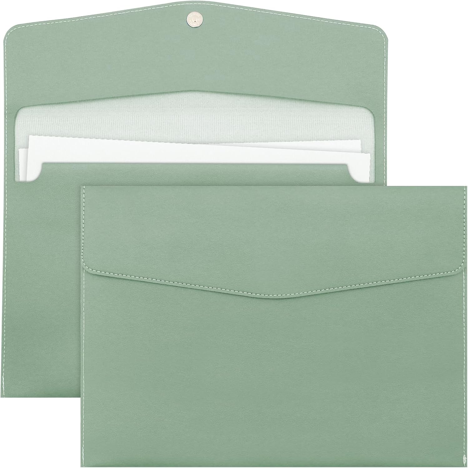Lookka A4 Document File Folder, New Soft Leather A4 Pocket Envelope ...