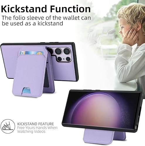 Miniatura 4 de Havaya Magsafe - Funda magnética para Galaxy S23 Ultra, compatible con Samsung Galaxy S23 Ultra, funda magnética con tarjetero S23 Ultra, funda de