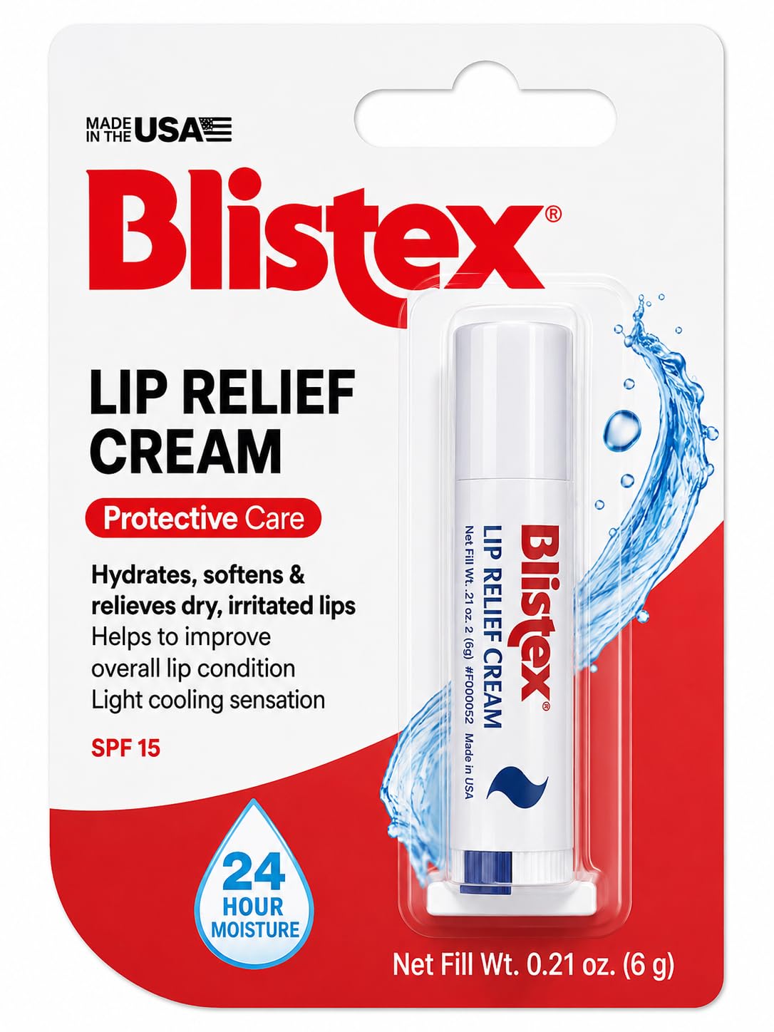 Blistex Lip Relief Cream Protective Care with Shea Butter & Olive Oil, Medicated Cooling Lip Treatment with Camphor & Menthol, SPF 15 UVB Protection for Dry, Irritated Lips, 6 g-image-38