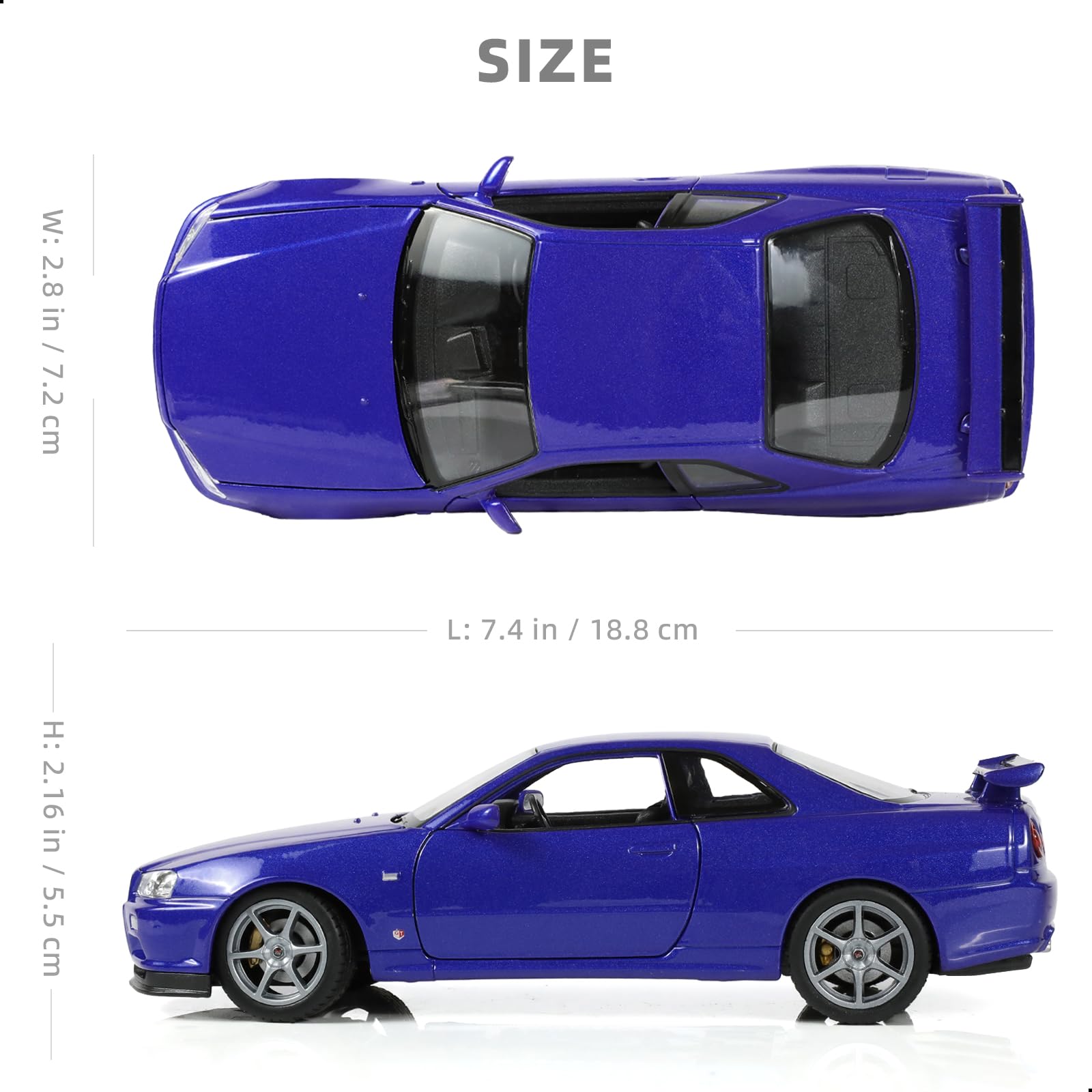 Amazon.com: Risopen Compatible for Nissan Skyline GT-R（R34 Race