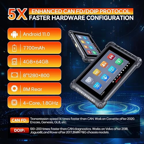 Miniatura 7 de Autel Escáner MaxiCheck MX900, 2026 igual que MK900BT MK900, herramienta de escaneo de diagnóstico de todos los sistemas, 8 pulgadas más de MK808S