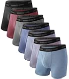 BAMBOO COOL Men's Ultra Breathable Underwear,No Riding Up Boxer Briefs with ComfortFlexible Waistband,Multipack