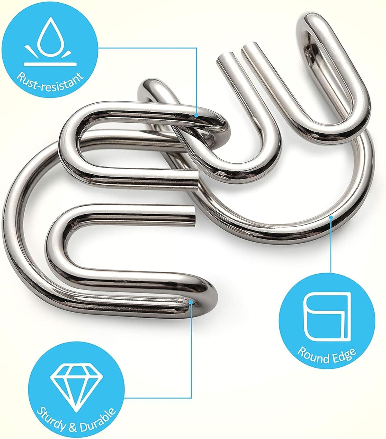 Metal Puzzle Ring, Educational Intelligence Brain Teaser, Steel IQ Logic Game, Challenging Metal Interlocking Puzzle, Perfect for Party Favors & Gifts (A)