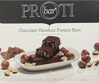 PROTIFIT - Low Calorie Snack Bar for Healthy Diets, High Protein, 15g Protein, Low Carb, Low Sugar, Ideal Protein Compatible, 7 Servings Per Box (Chocolate Hazelnut)