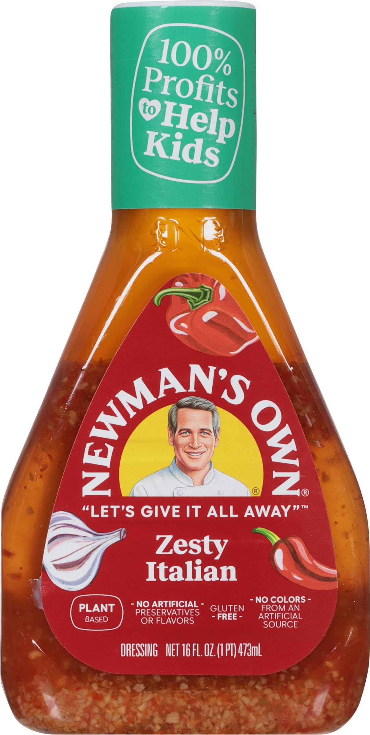 red italian salad dressing Amazon.com : Newman's Own Zesty Italian Salad Dressing, 16-oz. : Grocery &  Gourmet Food