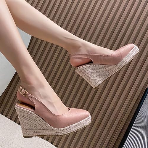 Miniatura 3 de Sandalias para mujer, elegantes de verano, sandalias de punta cerrada para mujer, sandalias de verano 2023, correa elástica en el tobillo, sandalias