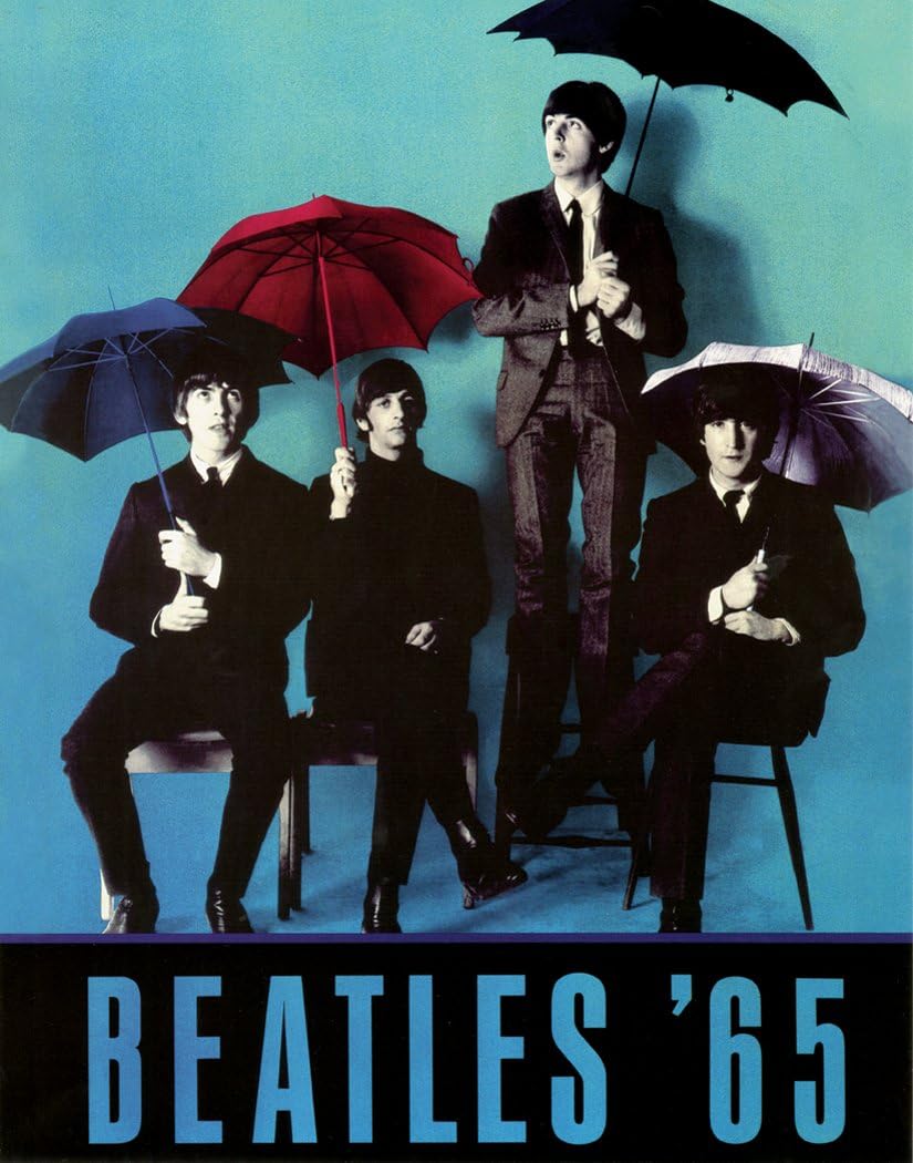 The Beatles Umbrellas 65 Classic Rock Music Legends Icons Postcard Poster Print 11x14