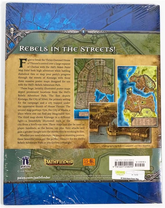 Pathfinder Campaign Setting: Hells Rebels Poster Map Folio