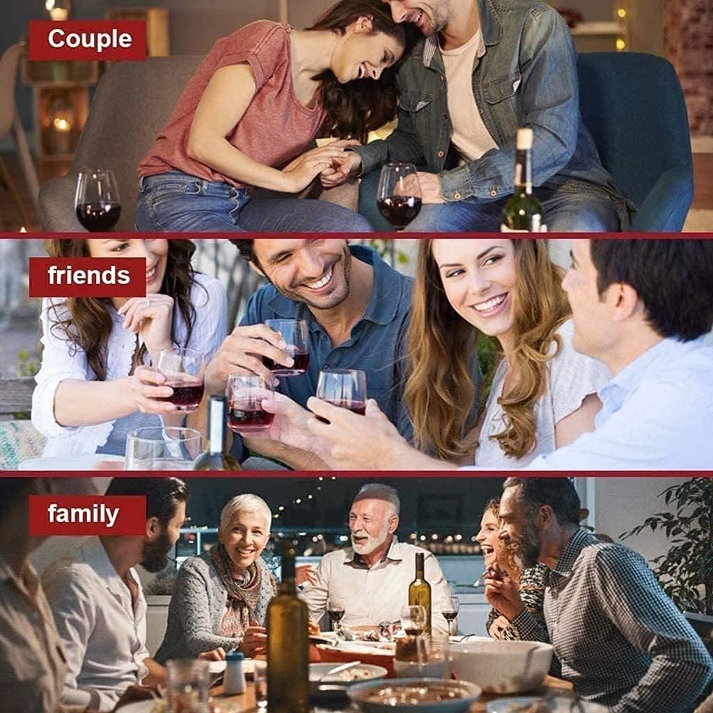 Electric Wine Opener, Automatic Electric Wine Bottle Corkscrew Opener with Foil Cutter, One-click Button Reusable Wine Bottle Openers for Home Kitchen Party