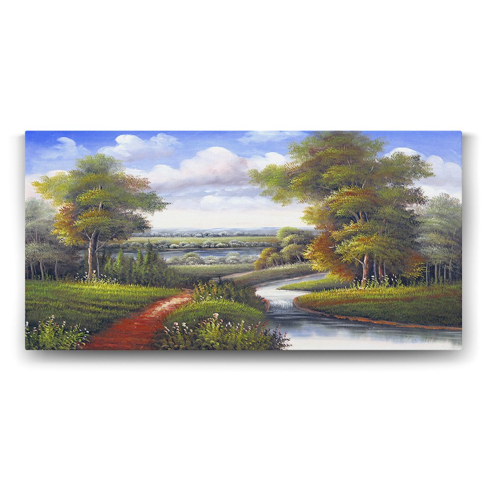 Akarsu Doğa Tablosu - 160x80cm