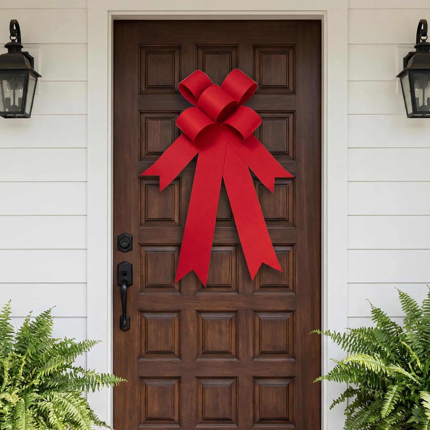 Red Big Car Bow 30 Inches, Giant Ribbon Bow for Car Decor, Large Gift Wrapping, Birthday Parties, Christmas, Weddings, and New Home Decor