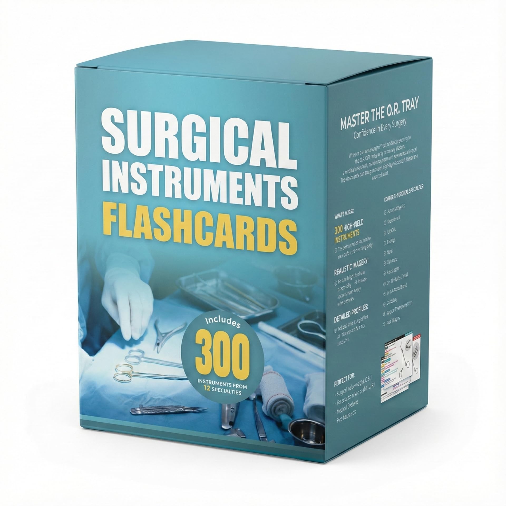 Photo 1 of Surgical Instruments Flashcards - 332 Medical Tools, 12 Specialties