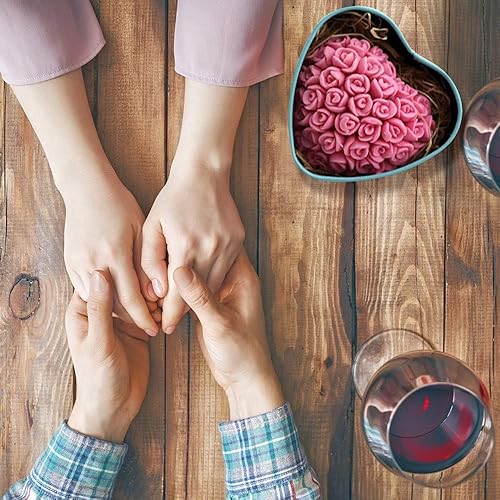 Vista 21 de OBTANIM 2 moldes de silicona para fondant de flores de rosas 3D Bloom para pastel de chocolate, jabón, dulces, pastelería, postre