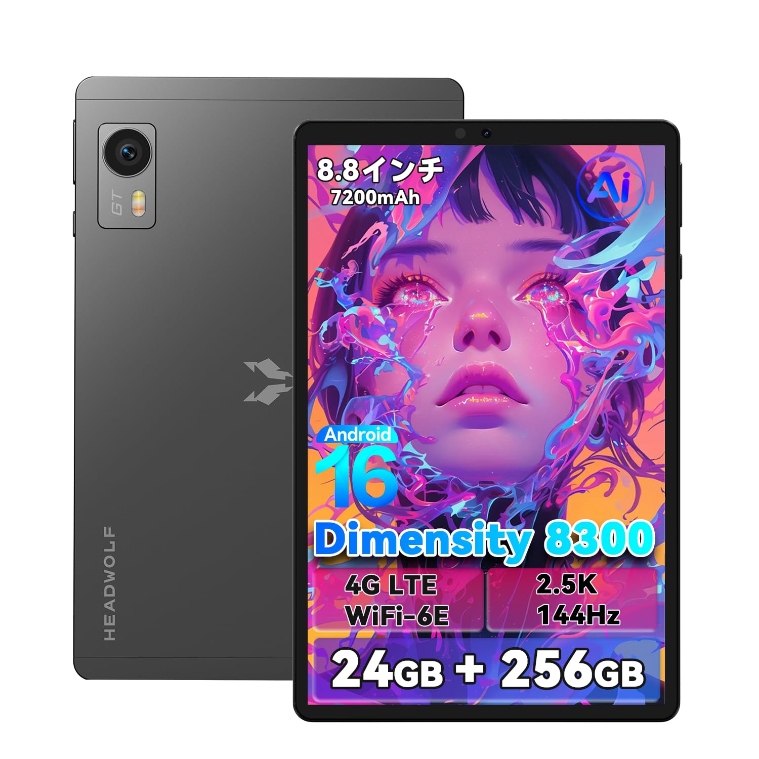 Amazon.co.jp: Headwolf Titan 1 タブレット 8インチ Android16