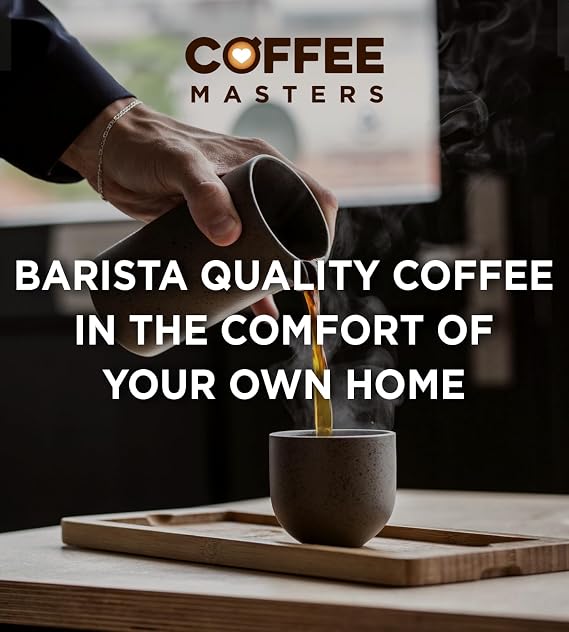 Coffee Masters Fairtrade Ground Coffee - 50 Sachets x 3 pints - Bonus 50 Filters - Made From 100% Arabica Beans - Bulk Perfect for Barista Filter Machine