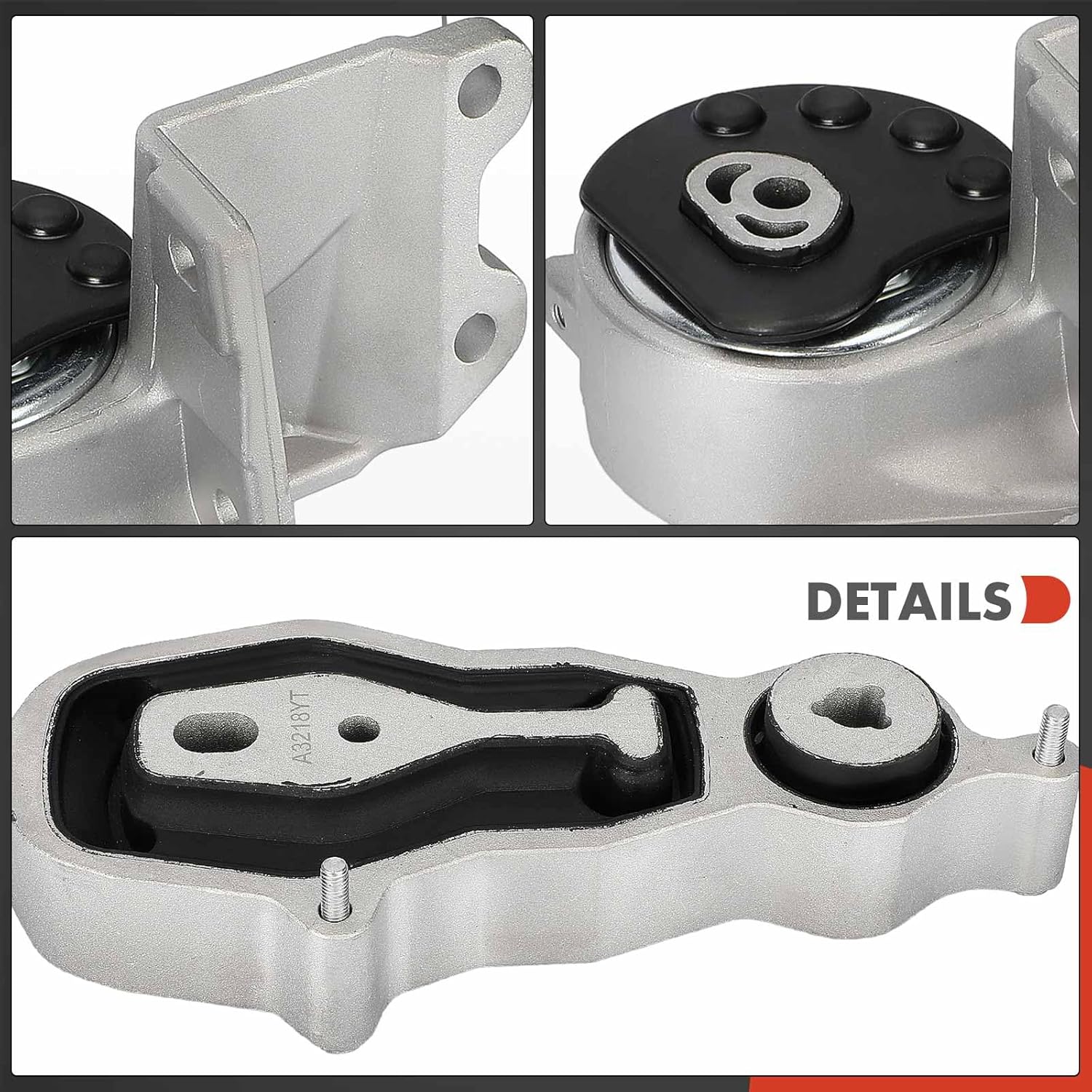 A-Premium 2PCS Upper Transmission Mount Front Left Torque Strut Mount Set Compatible with Ford 2013-2017 Taurus, Police Interceptor Sedan, 2013-2018 Flex, 3.5L 3.7L, Replace# 8G1Z6038C, DG1Z6038D