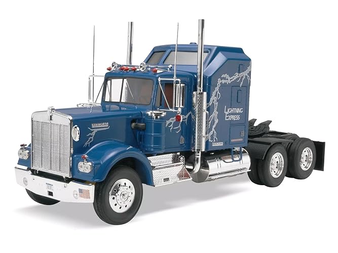 Revell 85-1507 Kenworth 900 Aerodyne Tractor 1:25 Escala 115 Piezas Nivel de Habilidad 4 Kit de Construcción de Camiones, Azul, 12 años en adelante