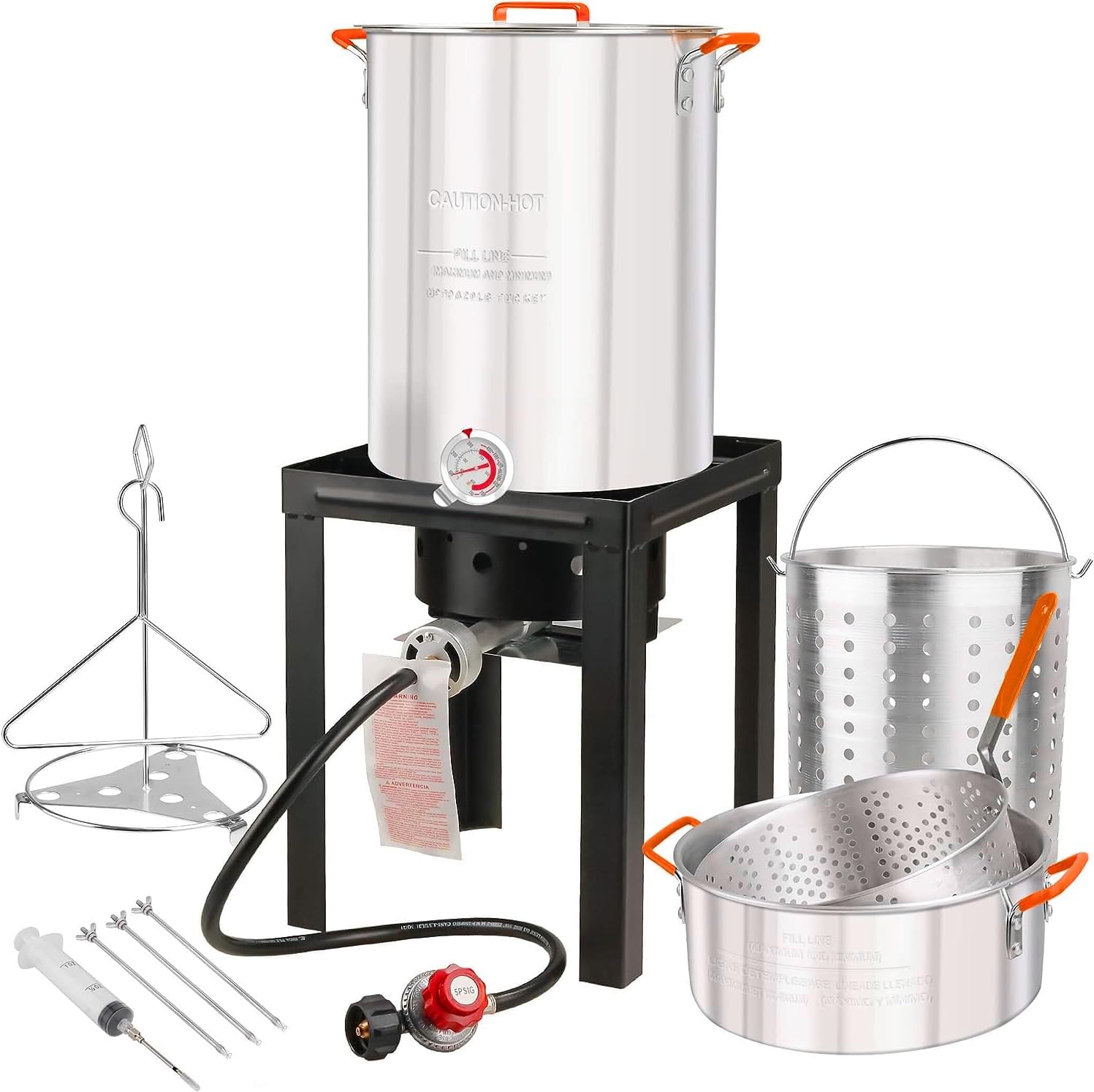 Oversized Turkey Deep Fryer Kit 42 Quart Aluminum "GRAND