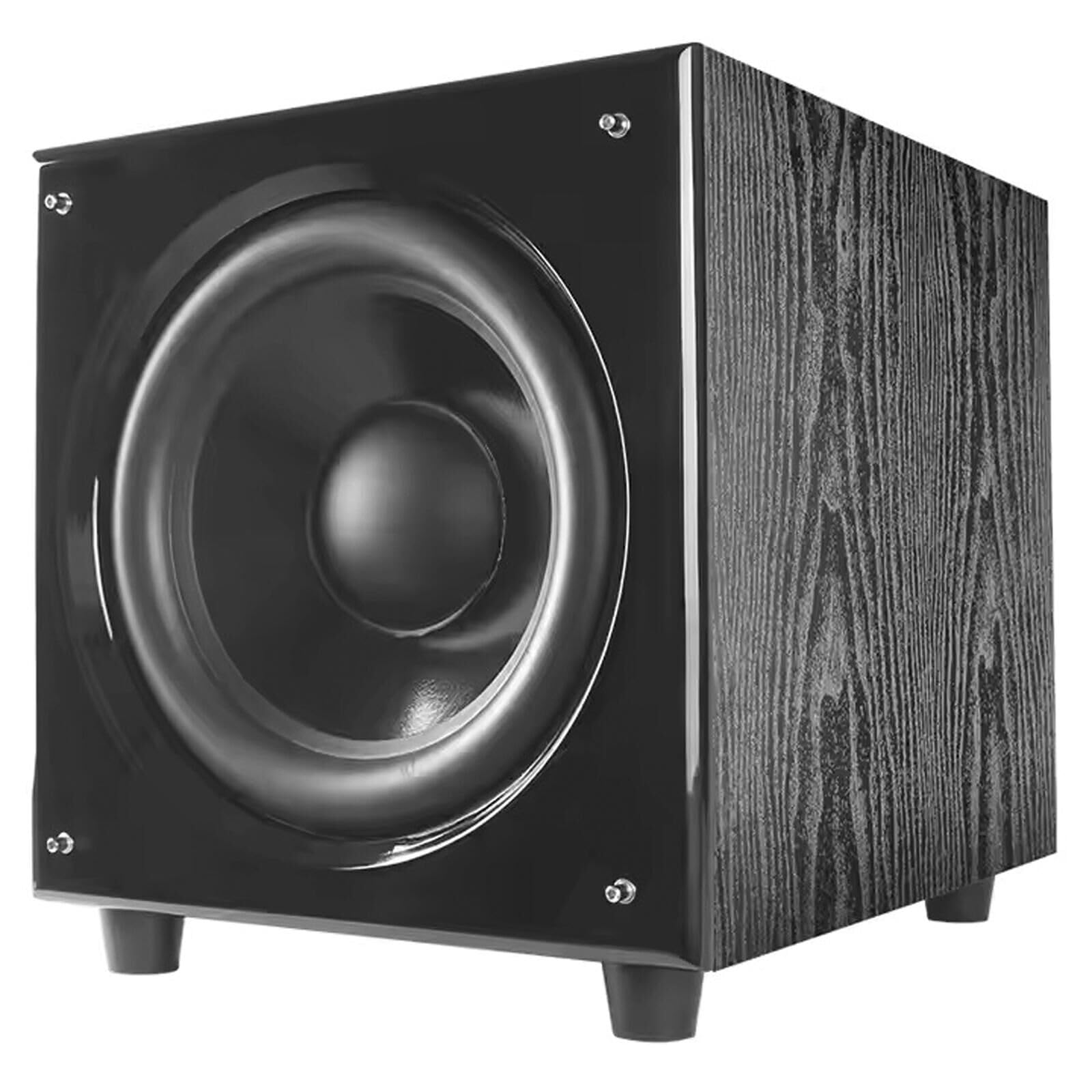 Altoparlante Subwoofer, Subwoofer Audio Domestico a Bassa Distorsione, con Amplificatore Integrato e Doppi Ingressi Audio