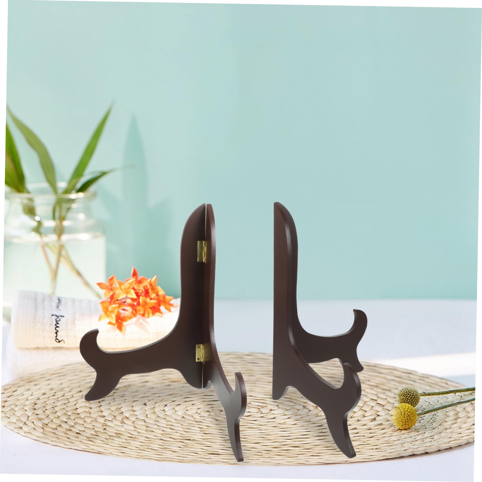 Ciieeo Soporte para Exhibición de Platos de Sobremesa en Madera