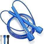 Adjustable Jump Rope for Fitness and Exercise - Skipping Rope for Cardio, Boxing, and Weight Loss - Speed Rope perfect for Men & Women