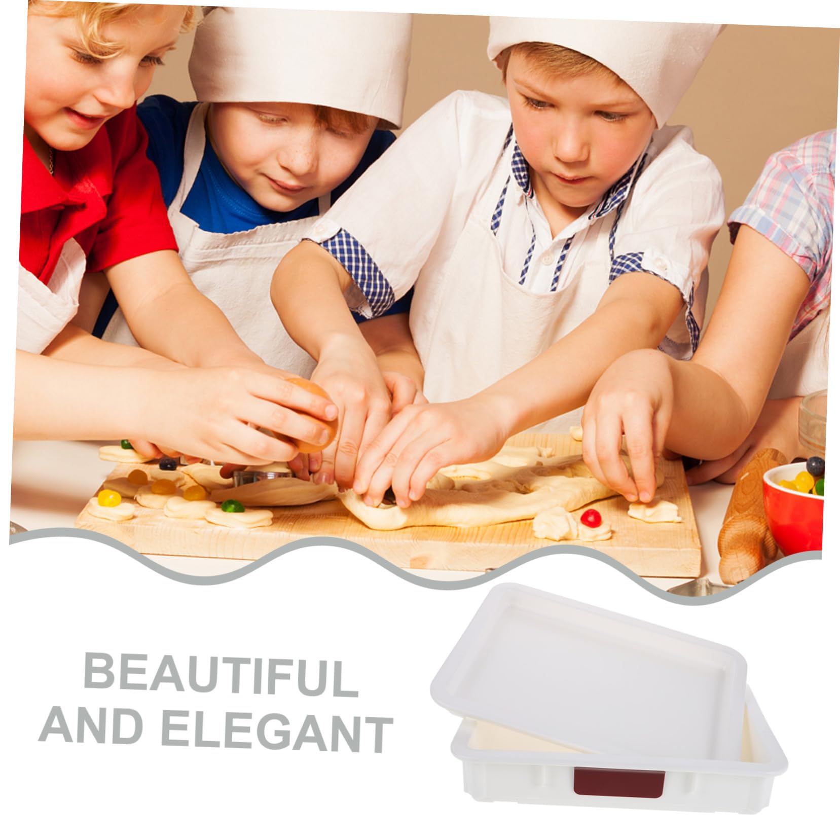 Zerodeko Caja Para Almacenar Masa De Pizza Apilable Con Tapa Contenedor De Masa De Pan Para Fermentación Para Refrigerador y Cocina