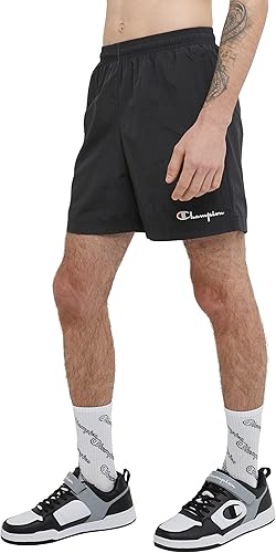 Miniatura 3 de Champion Pantalones cortos de calentamiento para hombre, pantalones cortos de nailon para hombre, pantalones cortos de gimnasio para hombres,