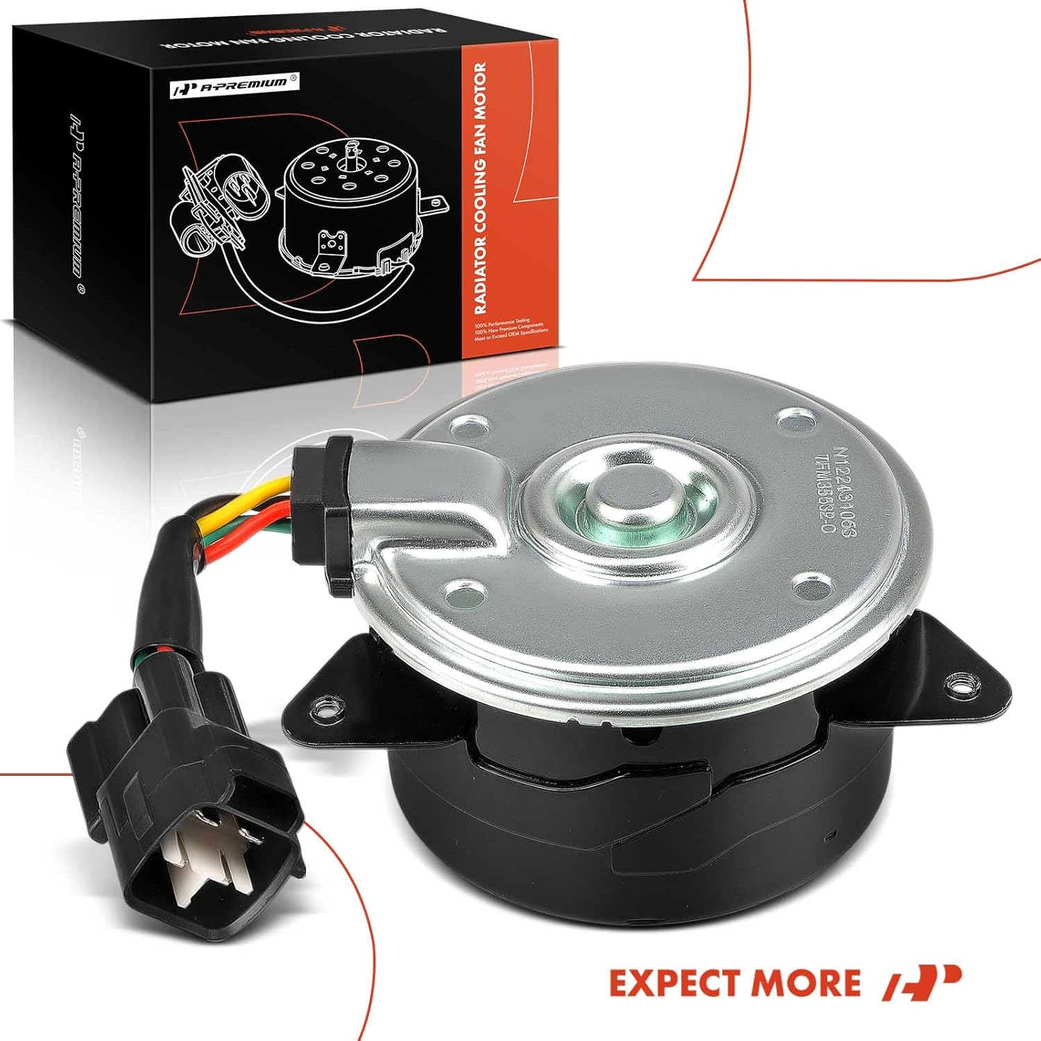 A-Premium Radiator Fan Motor Compatible with Mitsubishi Mirage 2014-2015, 1.2L