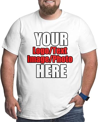 Custom Big Size Shirt Men Personalized Add Your Image T-Shirt Add Your Text Photo, Dad Gifts from Daughter