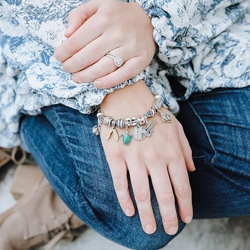 Miniatura 2 de .925 Sterling Silver Charm Latte Stone United States Navy USN Naval Base Guam