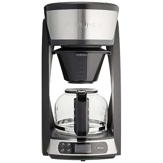 BUNN Heat N Brew Programmable Coffee Maker, 10 cup, Stainless Steel