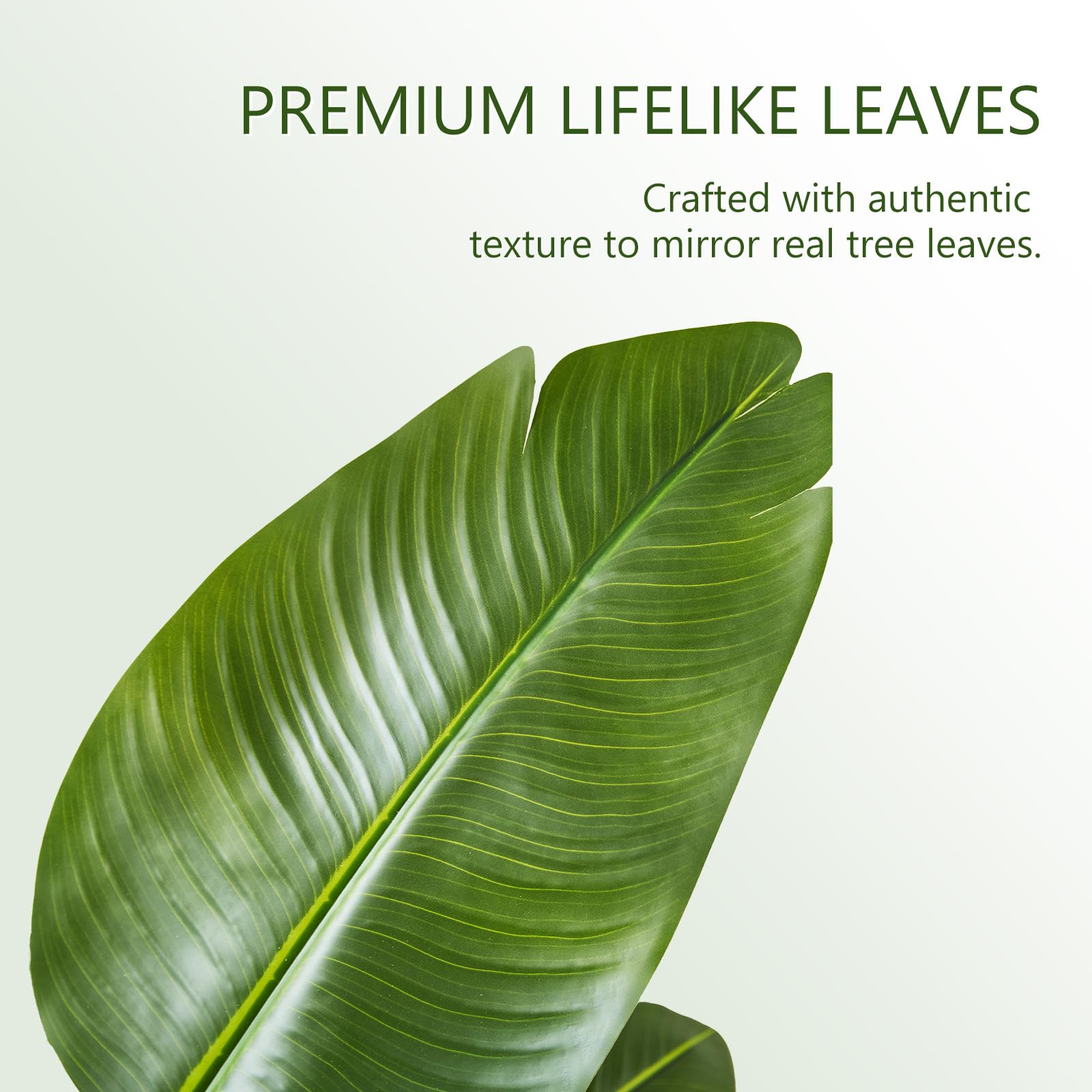 Arbre Artificiel 150m Oiseau du Paradis, Plante Artificielle PE Bananier Artificiel, Fausse Plante Interieur, Palmier Tropical Faux Arbre Vert avec Pot pour Decoration Maison Salon Chambre