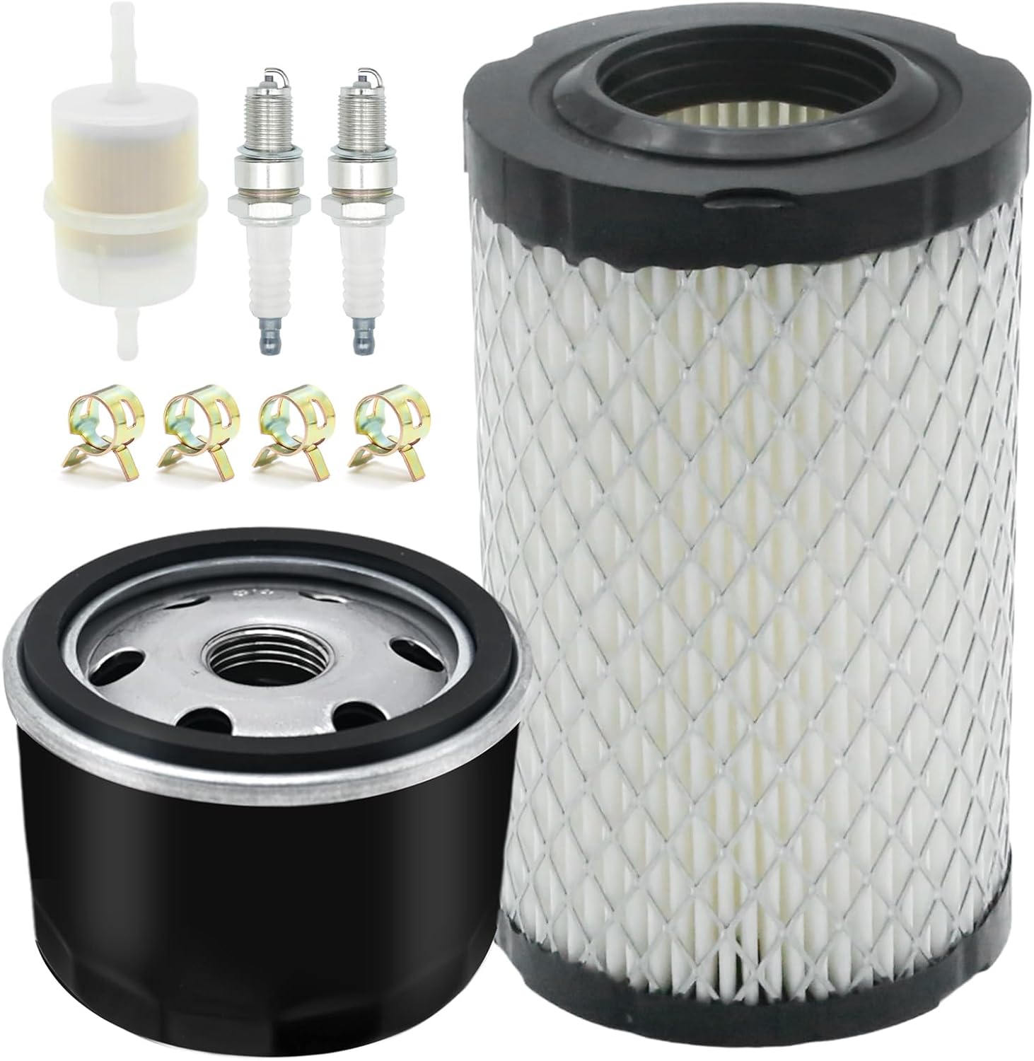 EATAKWARD 11029-0034 Air Filter Oil Filter Tune Up Kit, Replacement for Kawasaki FT730 FT651V FT691V FT730V 4 Stroke Engine, Replaces 49065-7007