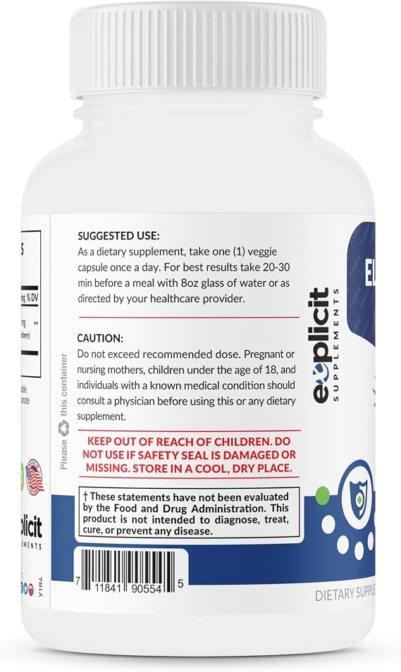 All Natural Elderberry Supplement - Powerful Antioxidant Elderberry Capsules - Extra Strength 1200mg - Supports Immune Health - Made in USA - 2 Month