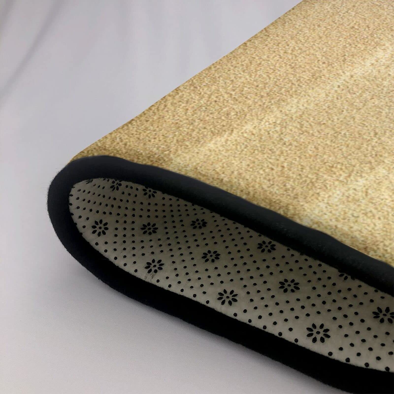 Tapis de sable de plage et coquillages. Antidérapant et durable, doux au toucher. Convient pour le salon, la chambre, le balcon et le bureau. 100 x 150 cm