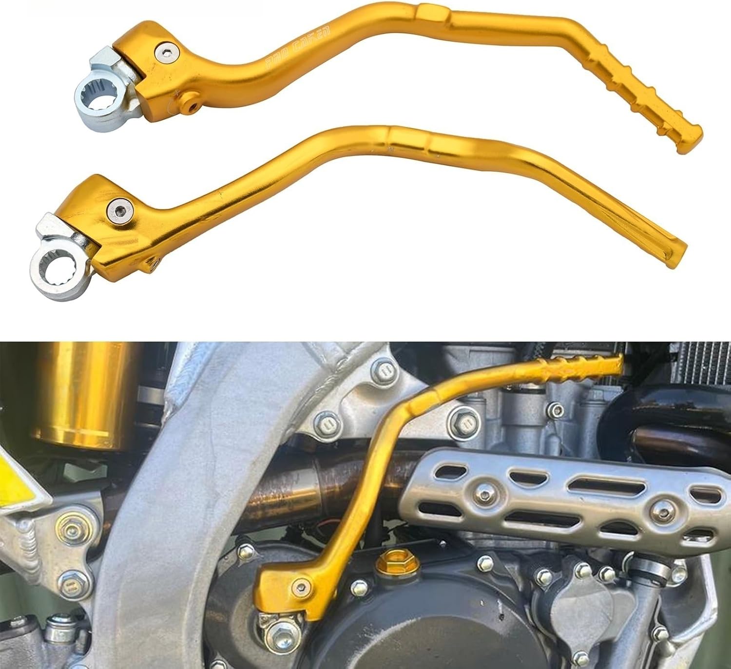 Motorcycle Start Lever Motorcycle CNC Forged Kick Starter Lever Pedal for RMZ 250 450 RMZ250 RMZ450 RM250Z RM450Z 2008-2014 Universal