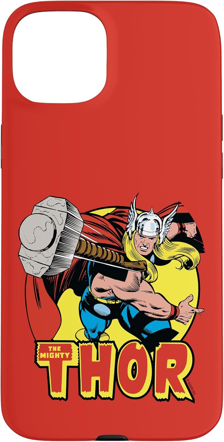 iPhone 15 Marvel The Mighty Thor Logo Portrait Case