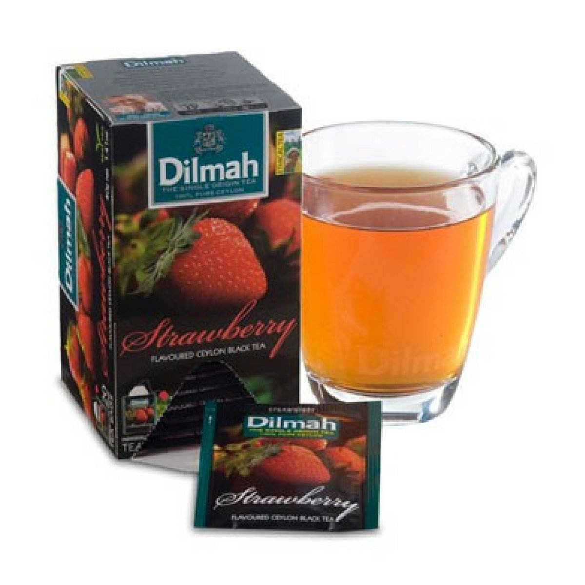 Buy Dilmah Strawberry Flavored Ceylon Black Tea 20 Tea Bags X 3 Pack