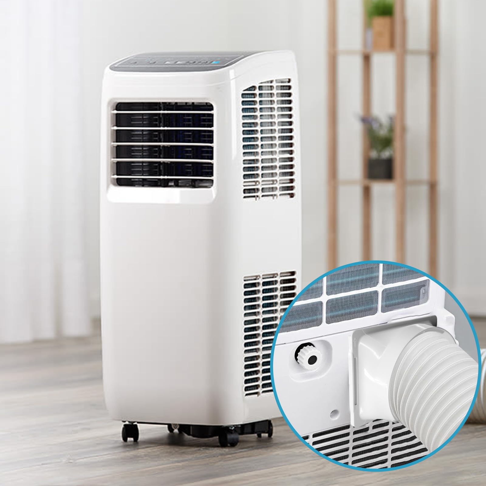 Accoppiatore per Tubo Scarico del Condizionatore d'Aria Portatile, Adattatore per Finestra Connettore CA 5,9 Pollici, Connettore Condizionatore d'Aria Mobile